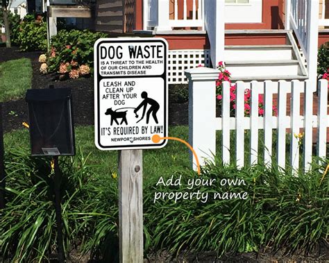 Custom Dog Poop Signs From 7