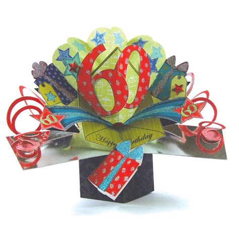 A quick glance at the sample will offer you some great inspiration and ideas. 60th Birthday Pop-Up Greeting Card | Cards