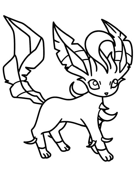 Cute Pokemon Eevee Evolutions Coloring Pages