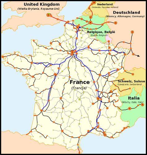 Carte Du Réseau Ferroviaire En France