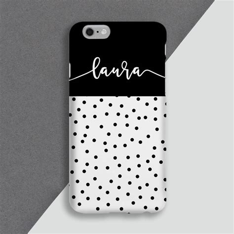 Spotty Personalised Mobile Phone Cover By Koko Blossom