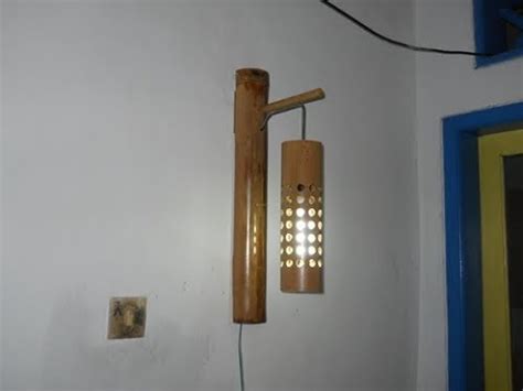 Cara Pembuatan Lampu Dinding Gantung Dari Bambu - YouTube