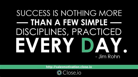 Sales motivation quote: Success is nothing more than a few simple