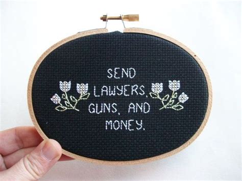 Go cross stitch crazy with our huge selection of free cross stitch patterns! Send Lawyers cross stitch -- ironic, simple cross stitch ...