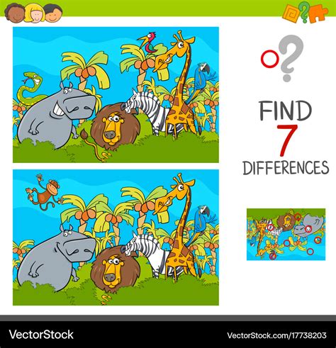 Spot Differences Game Printables