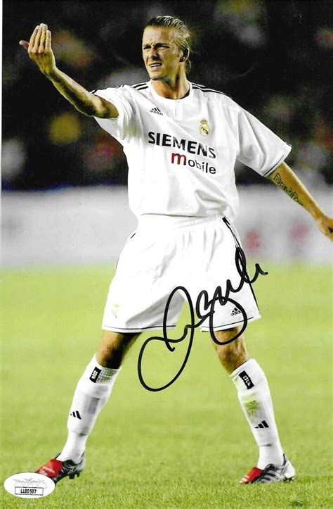 David Beckham Autographed 6 12x10 Photo Jsa Coa Mls England Etsy