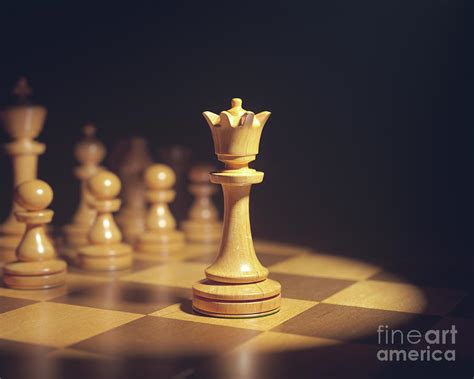 Chess Queen On Board Photograph By Ktsdesignscience Photo Library