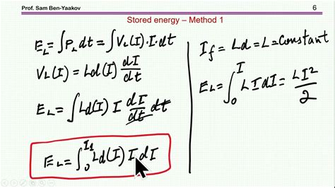 Stored Energy In Nonlinear Inductors And Answer To Riddle Youtube