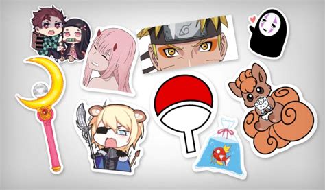 Anime Stickers Pack Printable