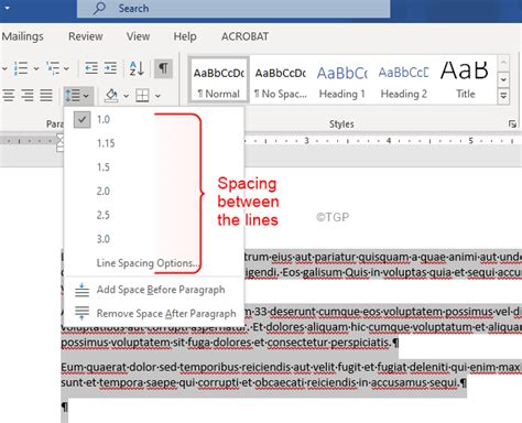 How To Adjust Line Spacing In Word Document Printable Templates