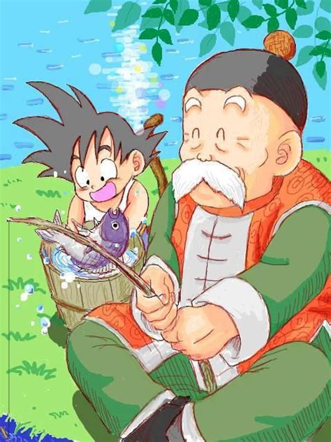 Cute Goku And Grandpa Gohan Dragon Ball Z Shirt Dragon Ball Super Goku Dragon Balls Dragon