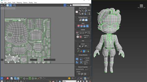Autodesk 3ds Max Chibi Anime Character Unwrapping Uvs Youtube