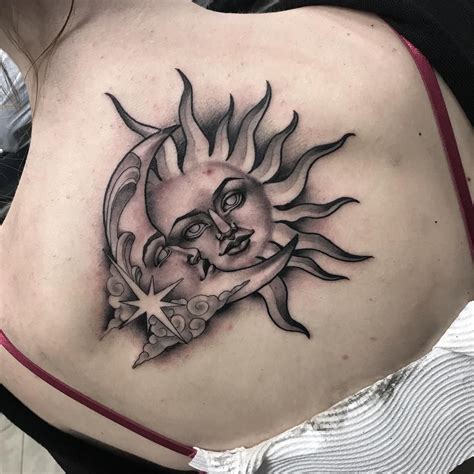 Awesome Sun And Moon Tattoo Ideas © Tattoo Artist Lissy Siroky 💖☀️🌙 💖 ☀