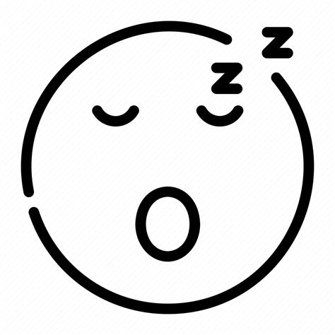 Sleepy Tired Fatigue Exhausted Feelings Face Emoji Icon