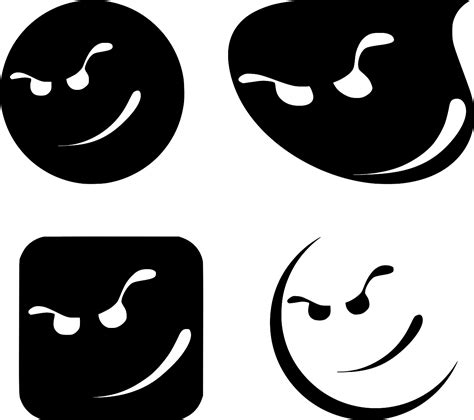 Svg Emoticon Mean Emotion Face Free Svg Image And Icon Svg Silh