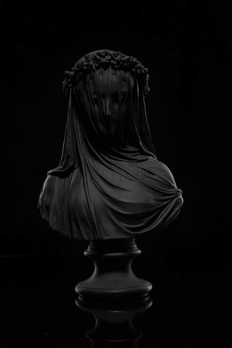 black statue all black everything bride sculpture cast resin sculpture dimensions 27 x 8 x 16