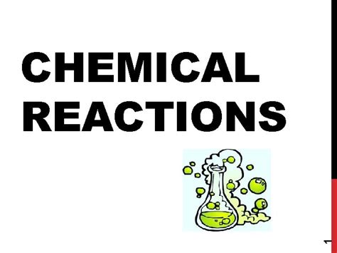 1 Chemical Reactions Signs Of A Chemical Reaction