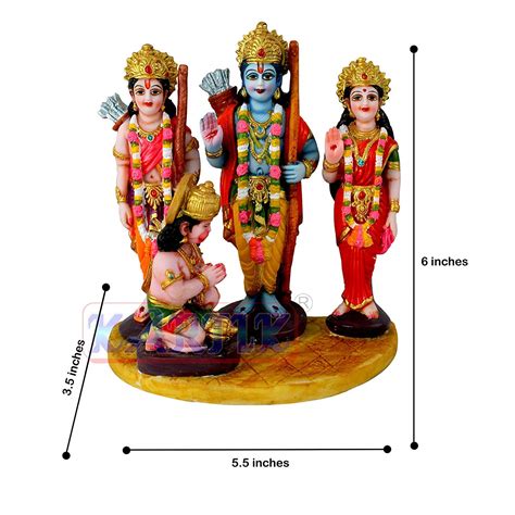 Buy Kartik Ram Darbar Rama Sita Laxman Hanuman Murti Idol Statue