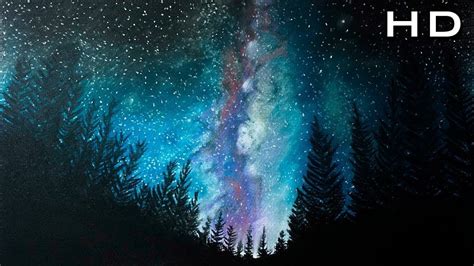How To Draw Milky Way Galaxy With Pastels Step By Step