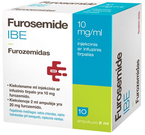 Furosemide Ibe 10 Mgml Solution For Injection Or Infusion Corpus