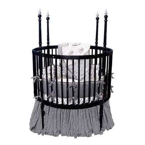 Checkout the best of round baby beds cribs & more here. Sophistication Black Round Crib in 2020 | Round baby cribs ...
