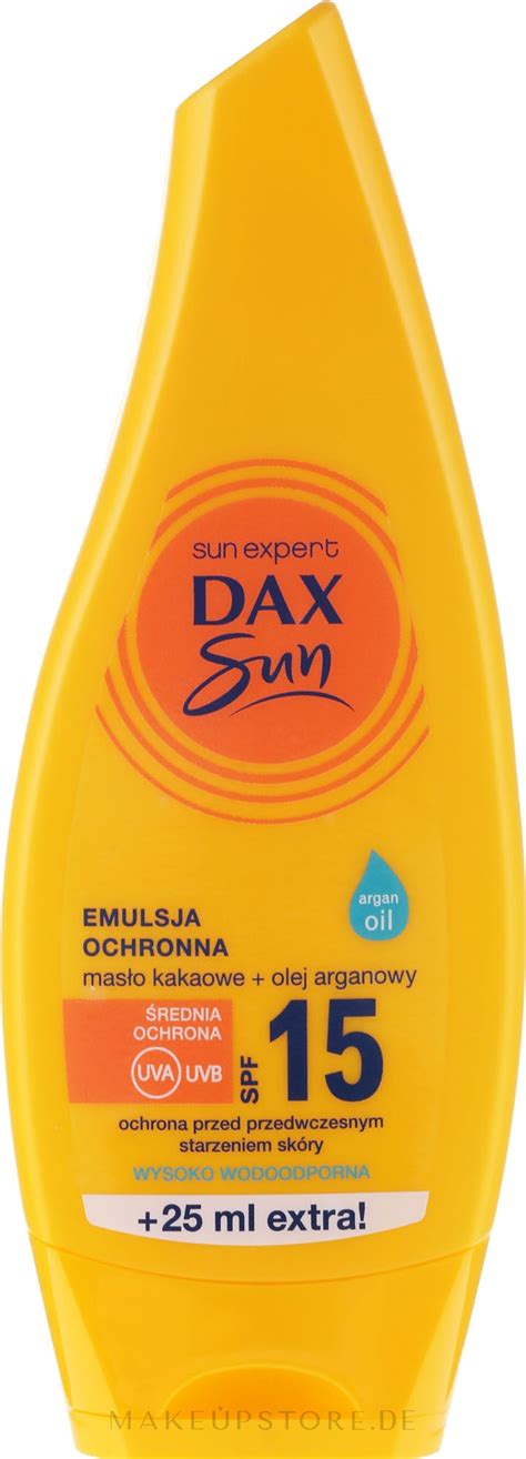 Dax Sun Spf 15 Sonnenschutzemulsion Mit Arganöl Und Kakaobutter Spf