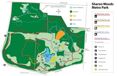 Metro Parks Central Ohio Park System Sharon Woods Map