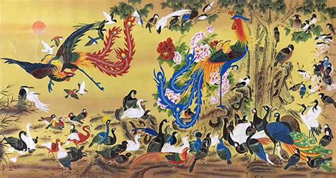 Chinese 100 Birds Painting 2735016 129cm X 248cm50〃 X 97〃