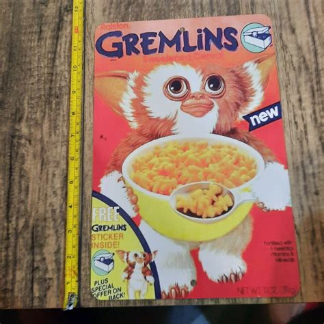 Gremlins Cereal Box Gizmo Retro 80s 8x12 Metal Wall Sign Horror Holida