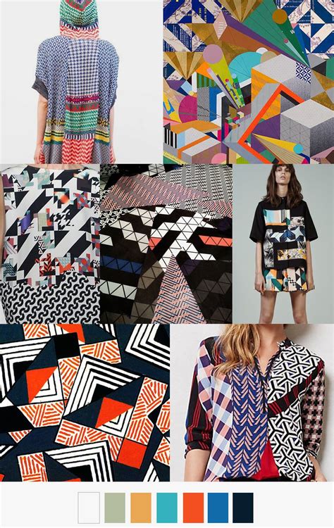 Geometric Mash Up Colorful Fashion Geometric Fashion 2017 Fashion