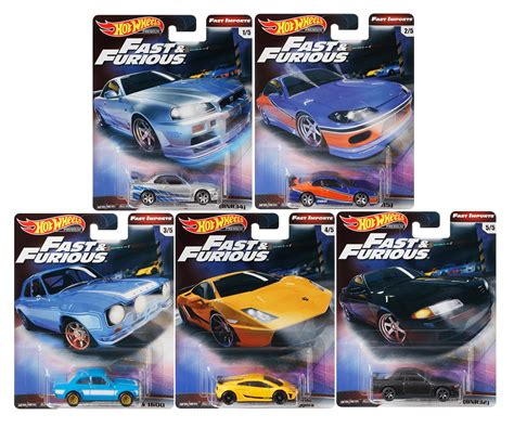 Hot Wheels Premium Fast Furious Fast Imports Full Set Cars Hmif