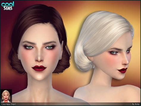Anto Countess Hair By Alesso At Tsr Sims 4 Updates