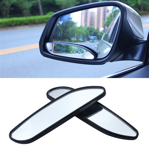 1pair Auto Car Blind Spot Mirror Wide Rear View Safety Mirror Stick On Auxiliary Angle