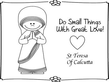 St Teresa Calcuta Coloring Page Coloring Pages
