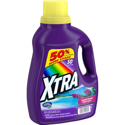 Xtra Tropical Passion Liquid Laundry Detergent 75 Oz Detergents