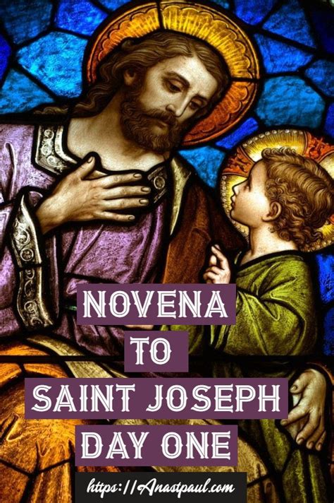 Novena For The Intercession Of Saint Joseph Day One 10 March Anastpaul