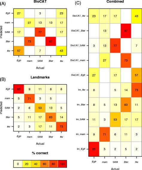 Confusion Matrices Heatmap Of Confusion Matrices From Classification Download Scientific