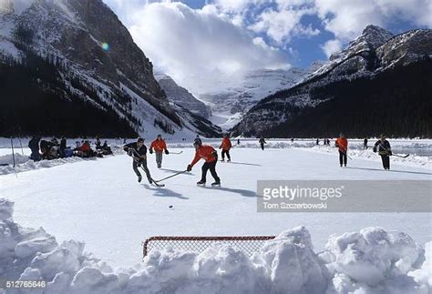 Lake Louise Hockey Photos And Premium High Res Pictures Getty Images