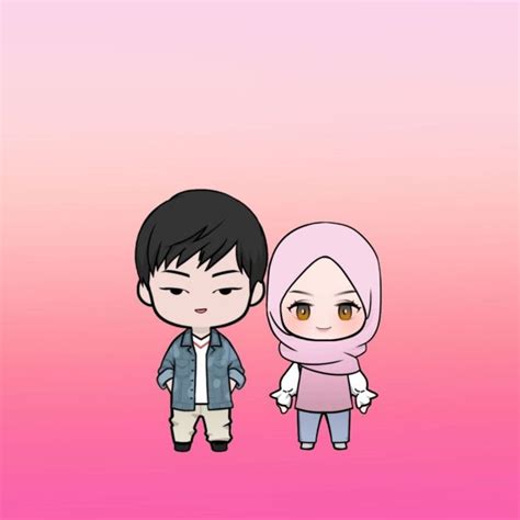 Kartun Muslimah Pp Wa Anime Couple Sahabat Perempuan Terpisah View Pp