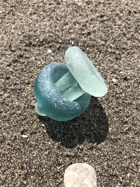 The Highlight Of Our Seaglass Hunt Were These Two Great Finds Sea Glass Beach Sea Glass
