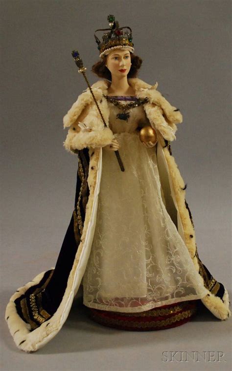 The coronation of elizabeth ii took place on 2 june 1953 at westminster abbey, london. Queen Elizabeth II artist doll in coronation robe | Royal Family Dolls | Pinterest | Elizabeth ...