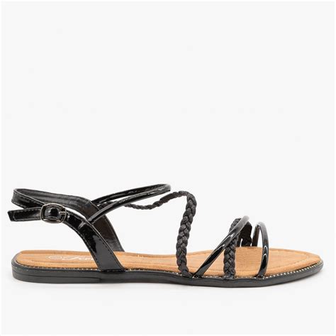 Glitzy Strappy Braided Sandals Forever Shoes Serena 22 Shoetopia