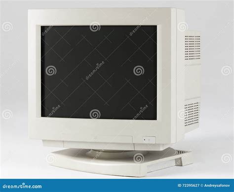 A Vintage Computer Monitor Stock Image Image Of Device 72395627