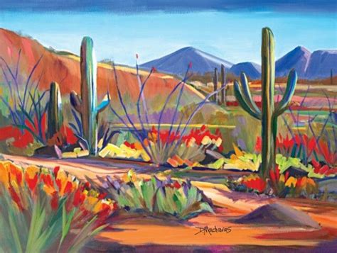 Diana Madaras Desert Landscape Painting Landscape Paintings Cactus