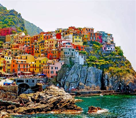 Beautiful View Of Manarola Village Of Cinque Terre A Visit To The 5