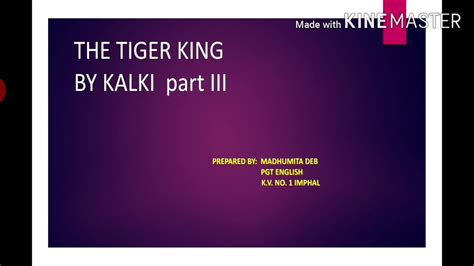 The Tiger King Part 3 Youtube