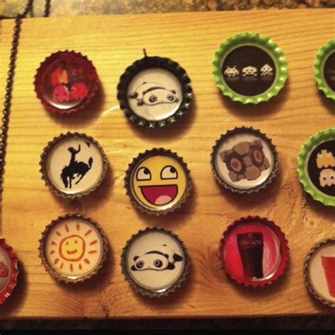 Bottle Cap Jewelry Magnets Or Pins Made These With My Mother In Law