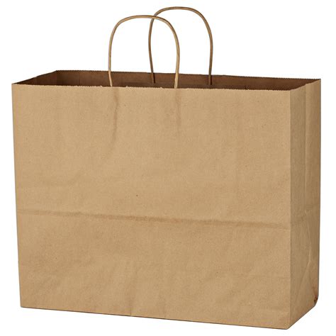 3903 Kraft Paper Brown Shopping Bag 16 X 12 12 Hit Promotional