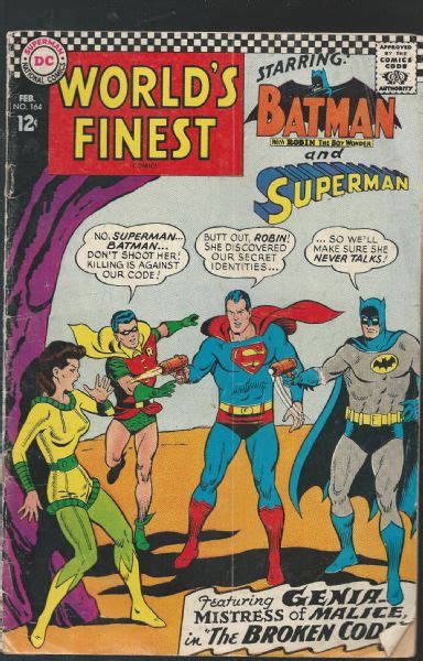 Lot Detail 1967 Worlds Finest Batman And Superman Team Vintage