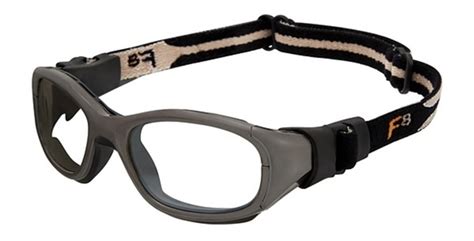 Rec Specs F8 Slam Goggle Xl Shiny Gunmetal Black Sports Glasses